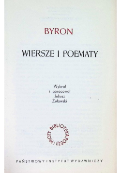 Byron wiersze i poematy
