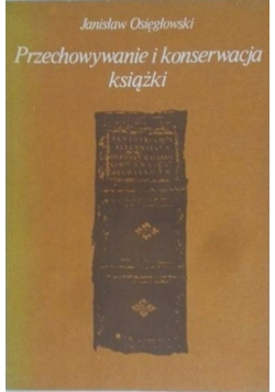 Przechowywanie i konserwacja książki