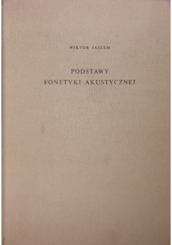 Podstawy fonetyki akustycznej