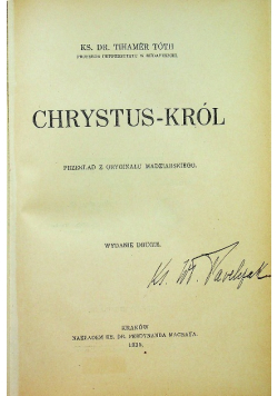 Chrystus król 1935 r.