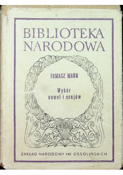 Mann Wybór nowel i esejów