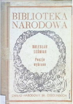 Poezje wybrane Leśmian