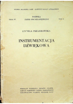 Instrumentacja Dźwiękową Tom 2