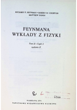 Feynmana wykłady z fizyki Tom II Część 2