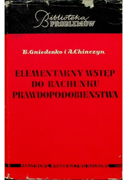 Elementarny wstęp do rachunku prawdopodobieństwa
