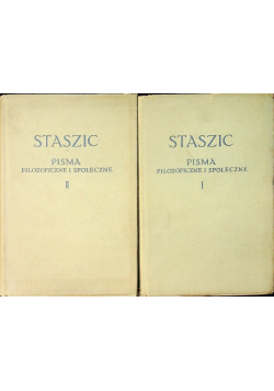 Staszic Pisma filozoficzne i społeczne Tom 1 i 2