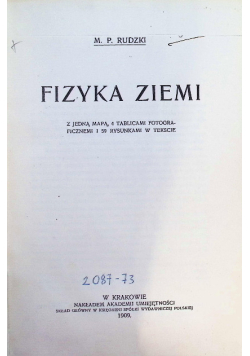 Fizyka Ziemi, 1909 r.