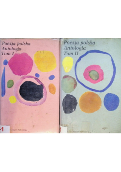 Poezja polska Antologia  Tom I i II