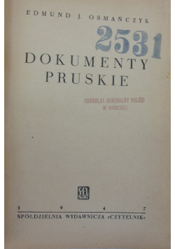 Dokumenty pruskie 1947 r.