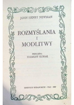 Rozmyślania i modlitwy