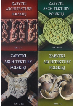 Zabytki architektury polskiej Tom I do IV