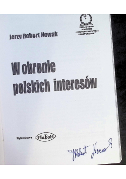 W obronie polskich interesów