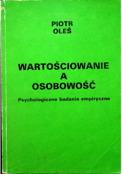 Wartościowanie a osobowość