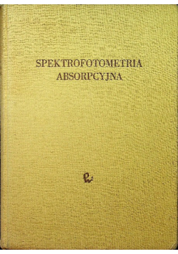 Spektrofotometria absorbcyjna