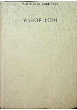 Wybór pism Tom 1