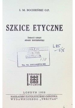 Szkice Etyczne