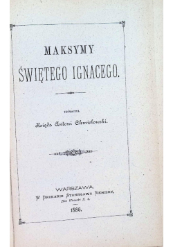 Maksymy Świętego Ignacego