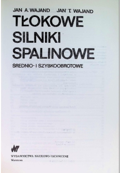 Tłokowe silniki spalinowe średnio- i szybkoobrotowe