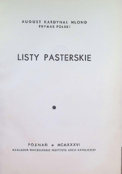 Listy Pasterskie