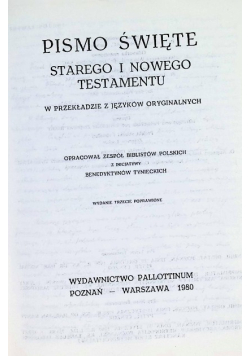 Pismo Święte Starego i Nowego Testamentu