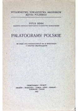 Palatogramy Polskie 1931 r.