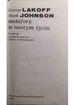 Metafory w naszym życiu