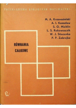 Równania całkowe