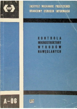 Kontrola mikrostruktury wyrobów nawęglanych