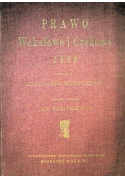 Prawo wekslowe i czekowe 1936 r.
