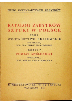 Katalog zabytków sztuki w Polsce Tom I Zeszyt 9
