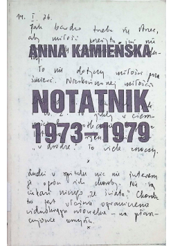 Notatnik 1973 - 1979