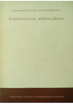 Toksykologia współczesna