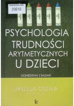 Psychologia trudności arytmetycznych u dzieci