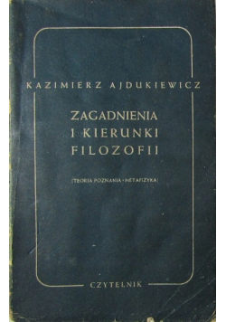 Zagadnienia i kierunki filozofii 1949 r.
