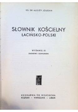 Słownik kościelny łacińsko polski
