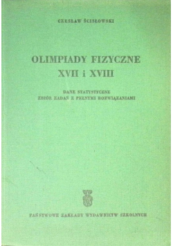Olimpiady fizyczne XVII i XVIII