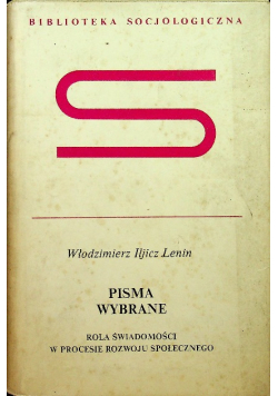 Lenin Pisma wybrane Rola świadomości wprocesie