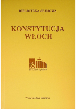 Biblioteka Sejmowa Konstytucja Włoch