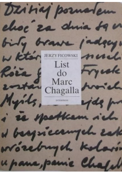 List do Marc Chagalla