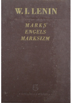 Marks Engels Marksizm 1949 r.