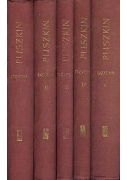 Puszkin Dzieła wybrane Tom I do V
