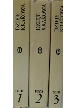 Dzieje Krakowa 3 tomy