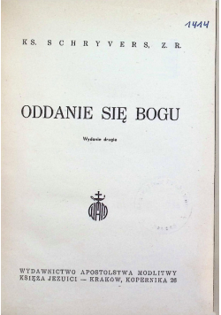 Oddanie się Bogu 1948 r.