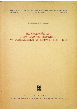 Działalność SPD i PPS zaboru pruskiego w Poznańskiem w latach 1891-1914