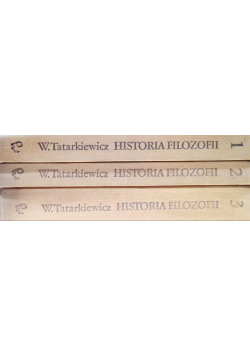 Historia filozofii Tom 1 do 3