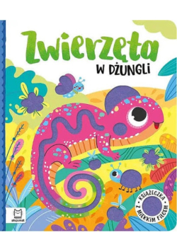 Zwierzęta w dżungli. Książeczka z miękkim filcem