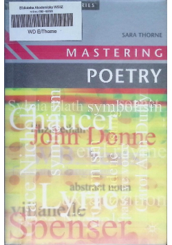 Mastering Poetry