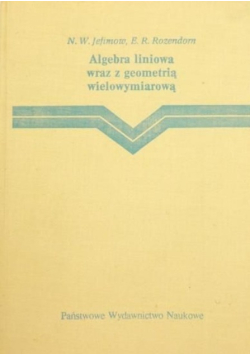 Algebra liniową wraz z geometrią wielowymiarową