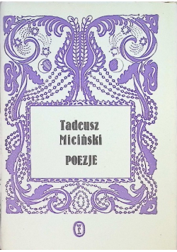 Miciński Poezje
