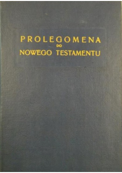Prolegomena do Nowego Testamentu